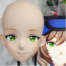 (GLA061)Customize Character'! Female/Girl Resin Full/Half Head With Lock Anime Cosplay Japanese Animego Kigurumi Mask